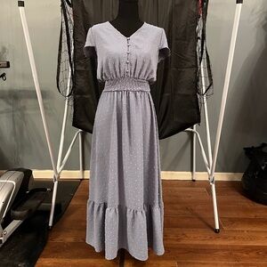 Flowy, vintage light blue summer dress